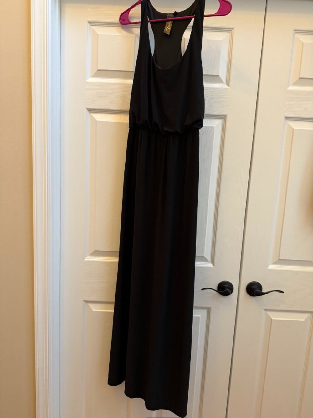 Womens Trixie Long Black Dress Size Small